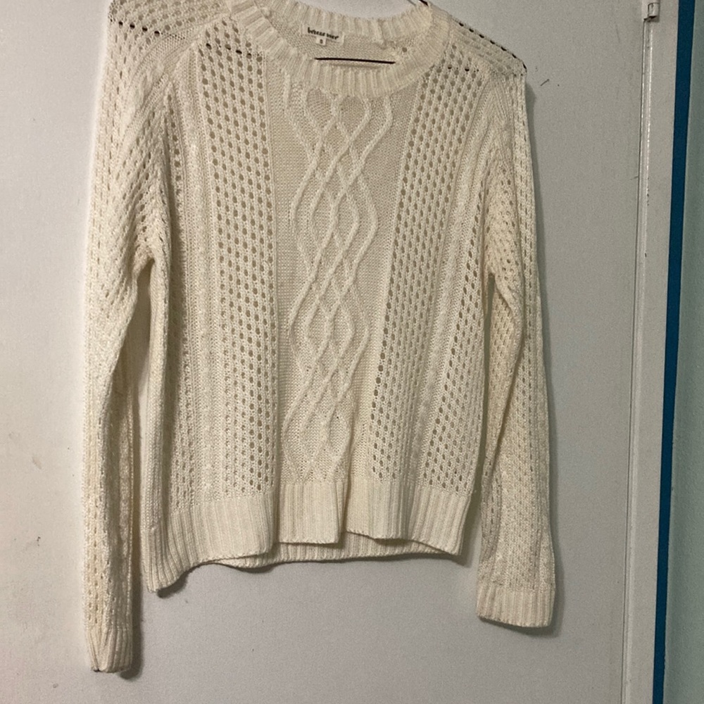 Cream knit sweater